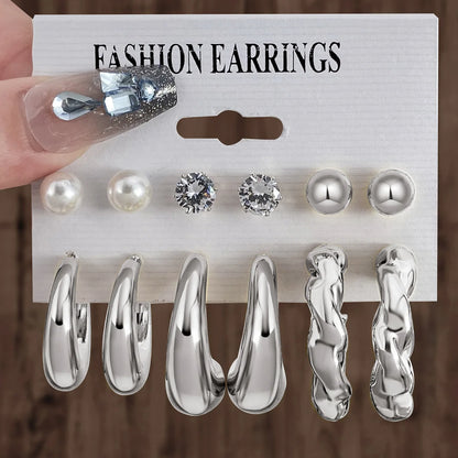 12Pcs Vintage Earrings Set