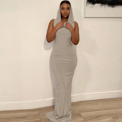 Hooded Maxi Dress