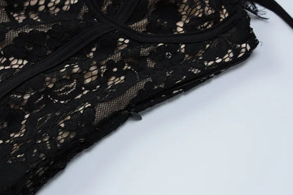 Double Lace Mini Dress