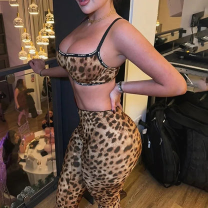 A Movement Leopard Trouser Set