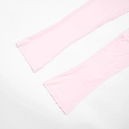 Fluffy Fur est Top Pants Set