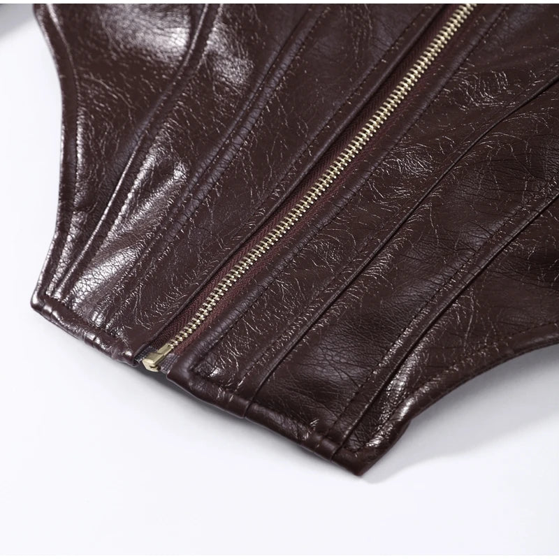 Vintage Leather Biker Jacket