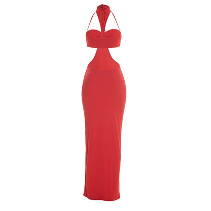 Lainesa Ribbed Knit Maxi Dress