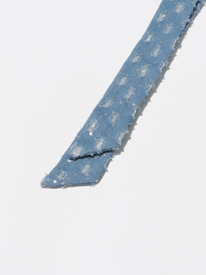 Sashes Denim Trench Coat