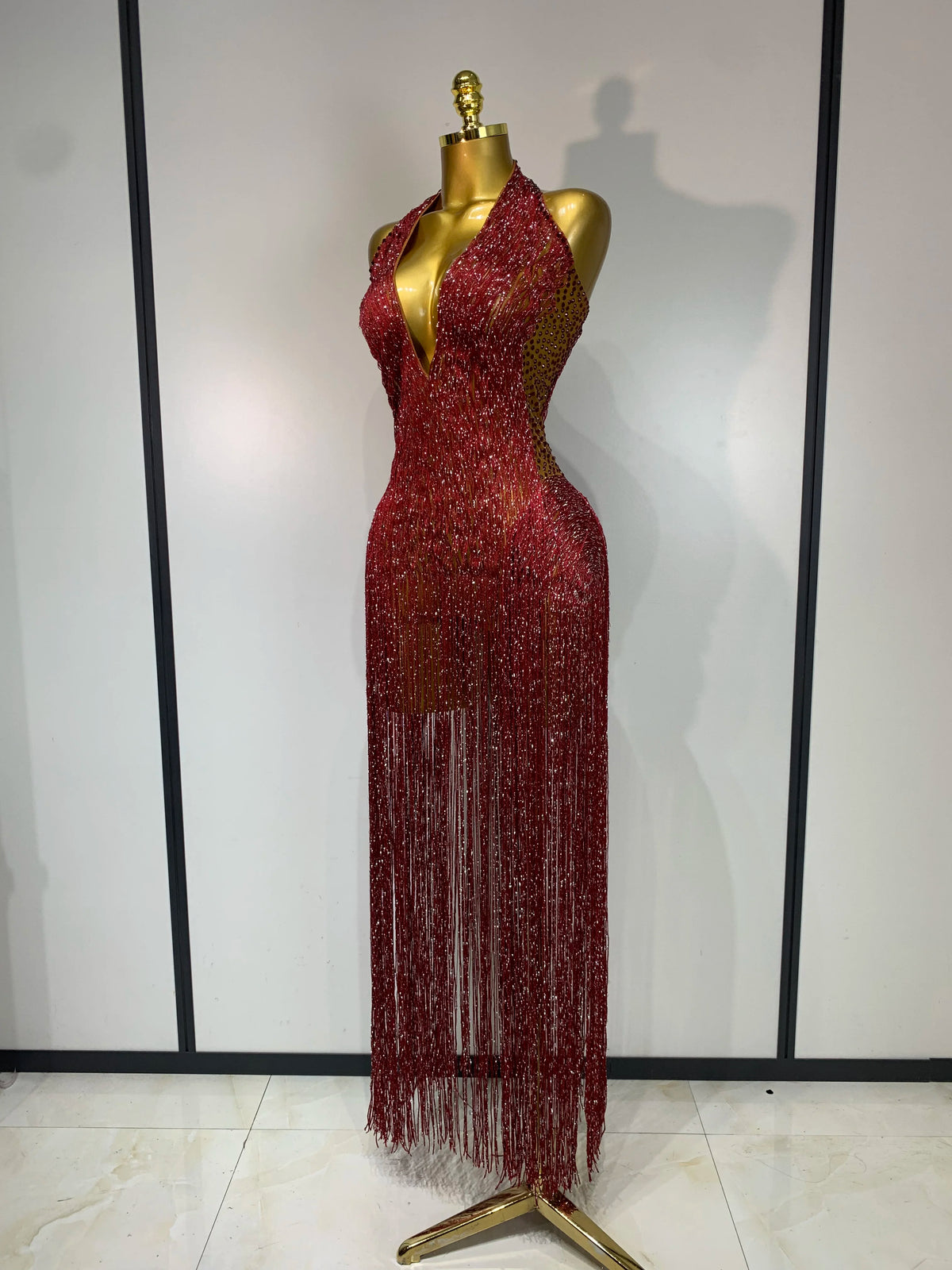 Gizel Tassel Maxi Dress