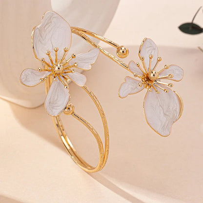 Flower Arm Cuff Bracelet