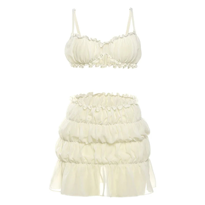 Jennie Pleated Mini Skirt Set