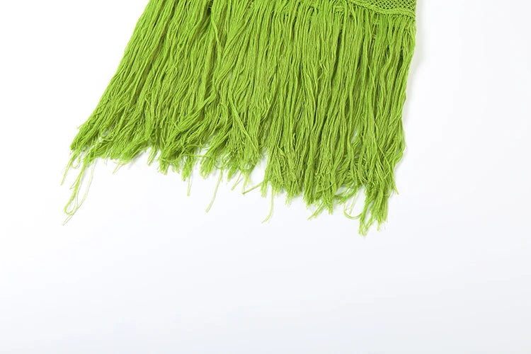 Katrina Knit Tassel Maxi Dress