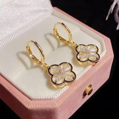 Leaf Clover Dangle Earrings
