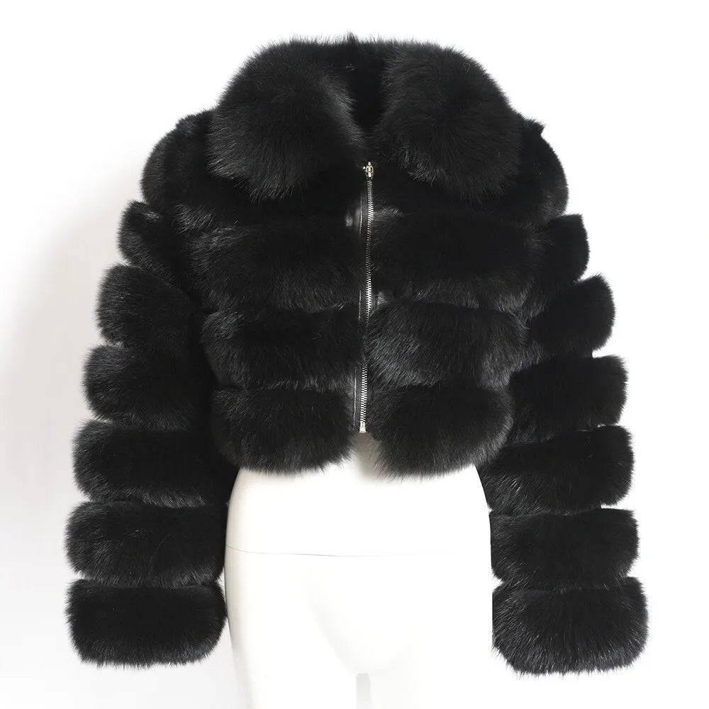 Lapel Fur Coat