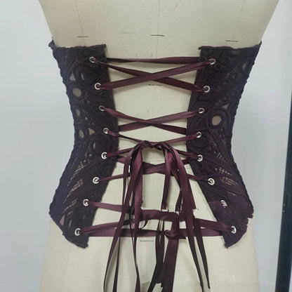 Corset Mesh Bustier Top