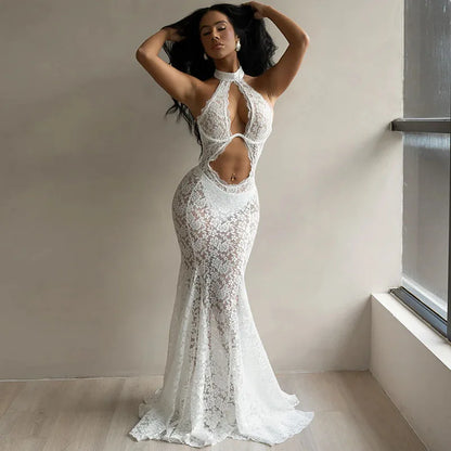 Floral Lace Maxi Dress
