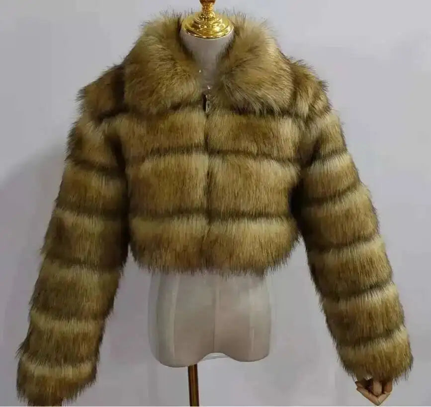 Lapel Fur Coat