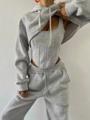 Chic Bandage Corset Hoodie