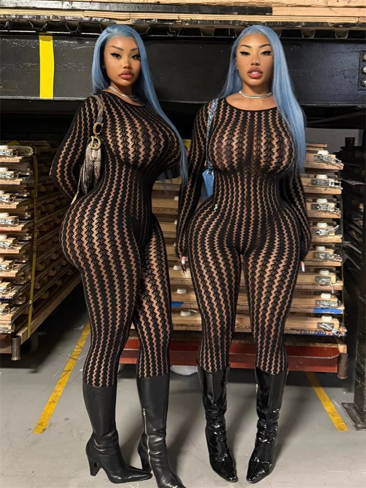 Hottie Mesh Jumpsuit