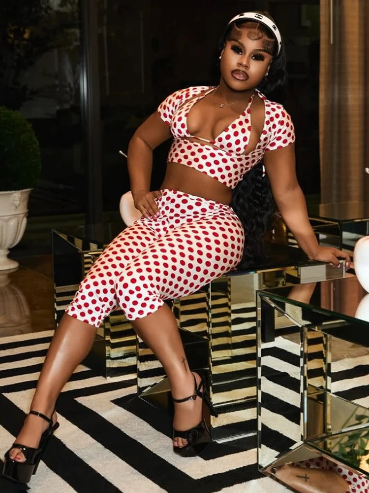 Polka Dot Pants Set