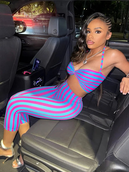 Wanda Striped Set