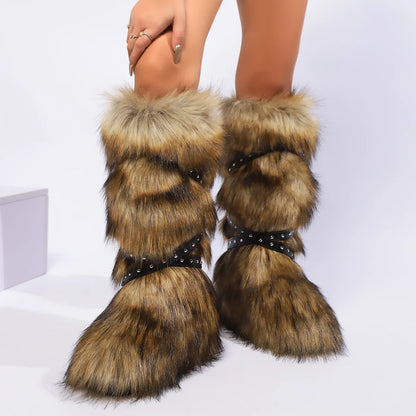 Plush Furry Boots