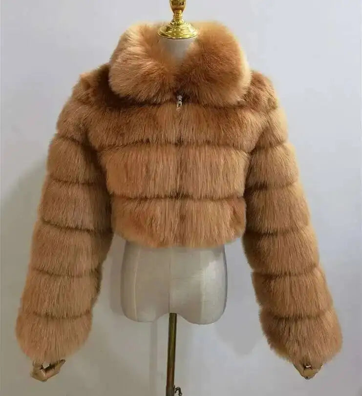 Lapel Fur Coat