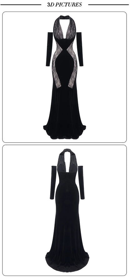 Marissa Mesh Maxi Dress