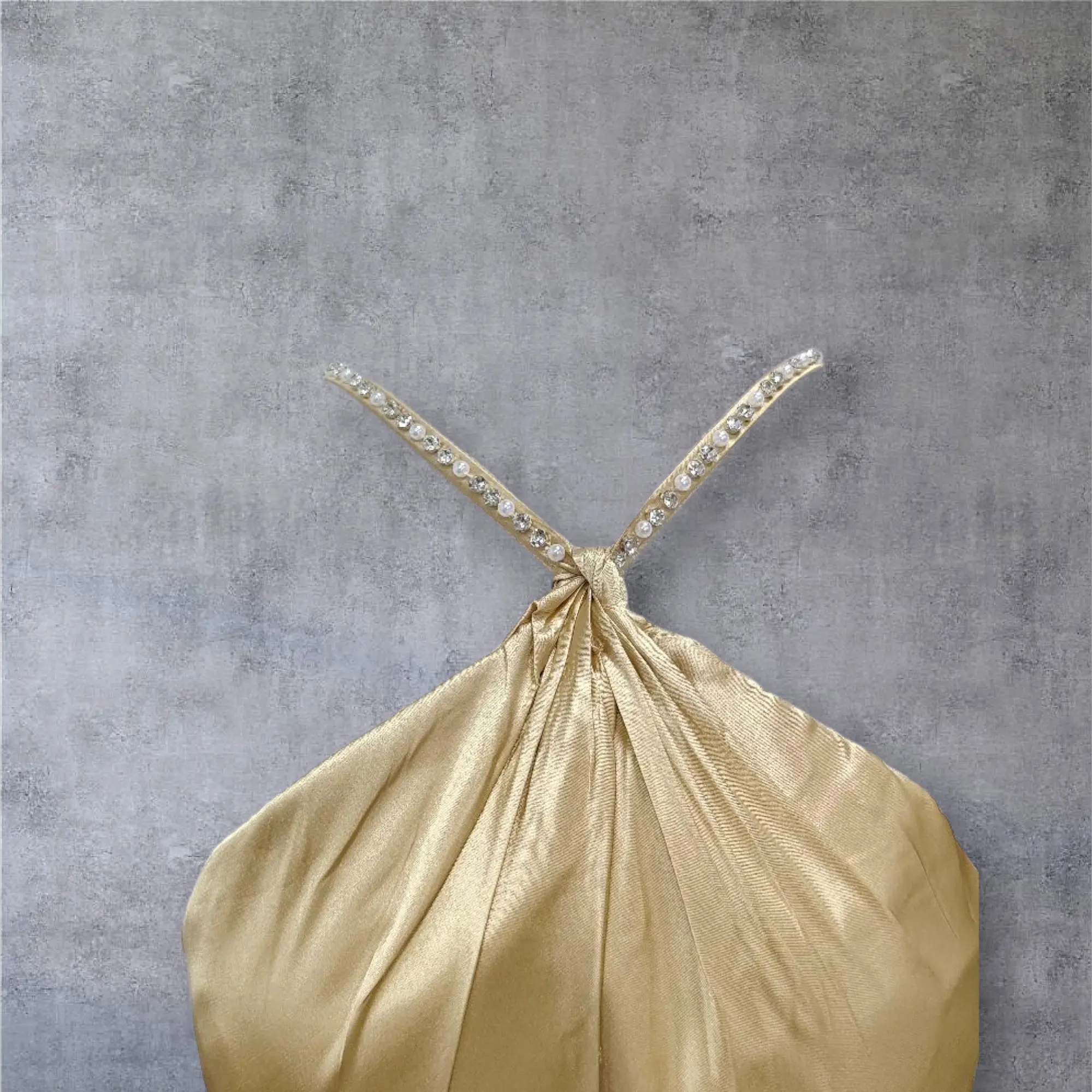 Sansha Satin Silk Feather Dress Fashion Closet Clothing