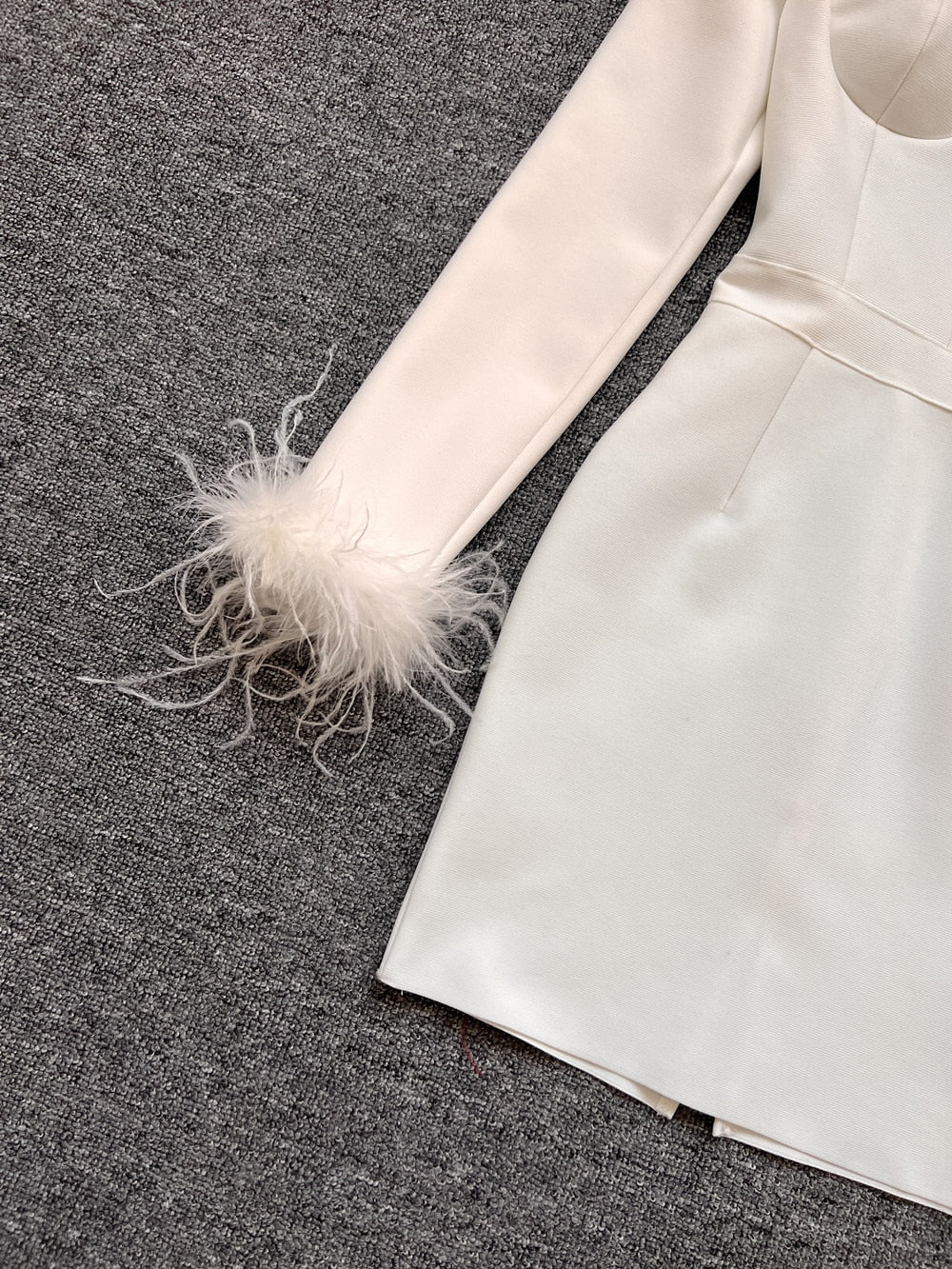 Savy Feathers Bandage Dress Fashion Closet Clothing