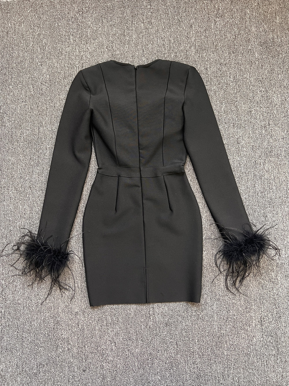 Savy Feathers Bandage Dress Fashion Closet Clothing