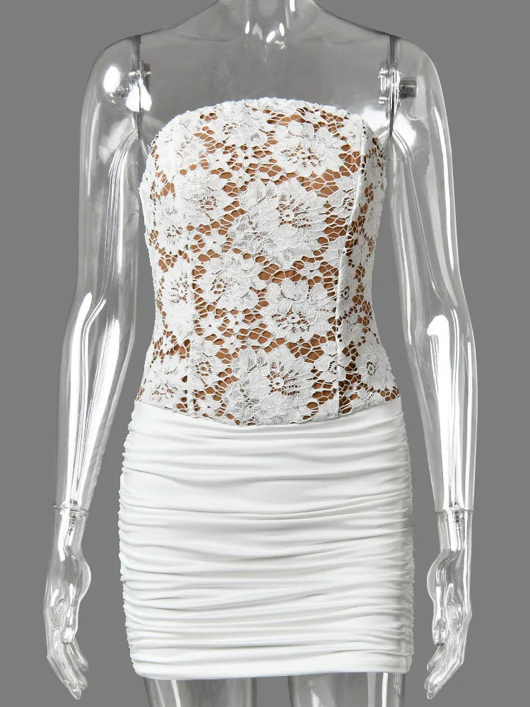 Carolyne Ruched Mini Dress