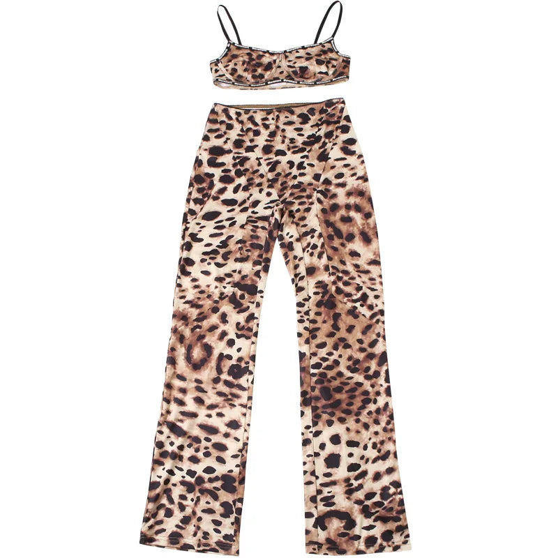 A Movement Leopard Trouser Set