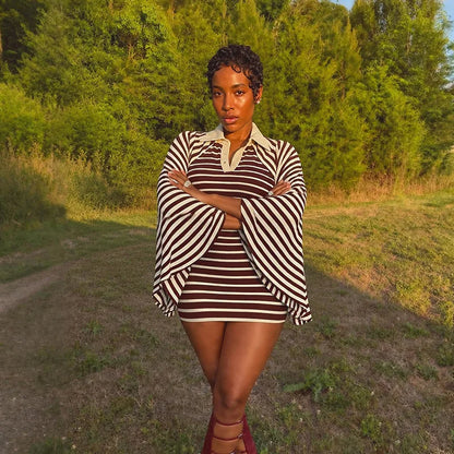 Alissa Striped Mini Dress