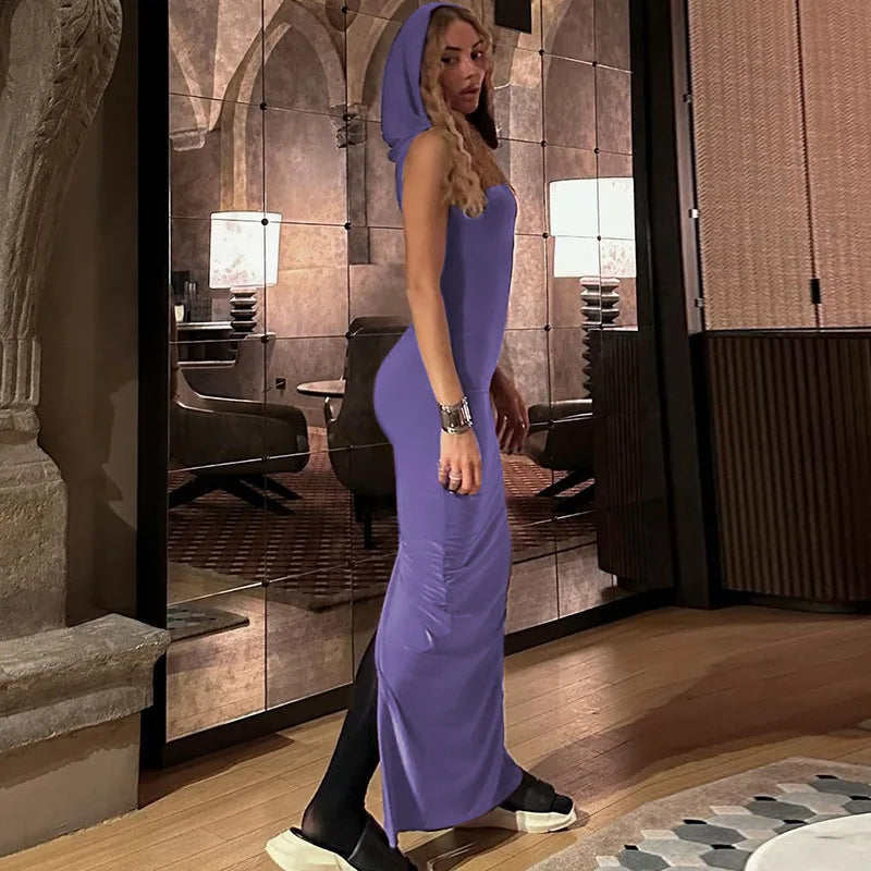 Hooded Maxi Dress