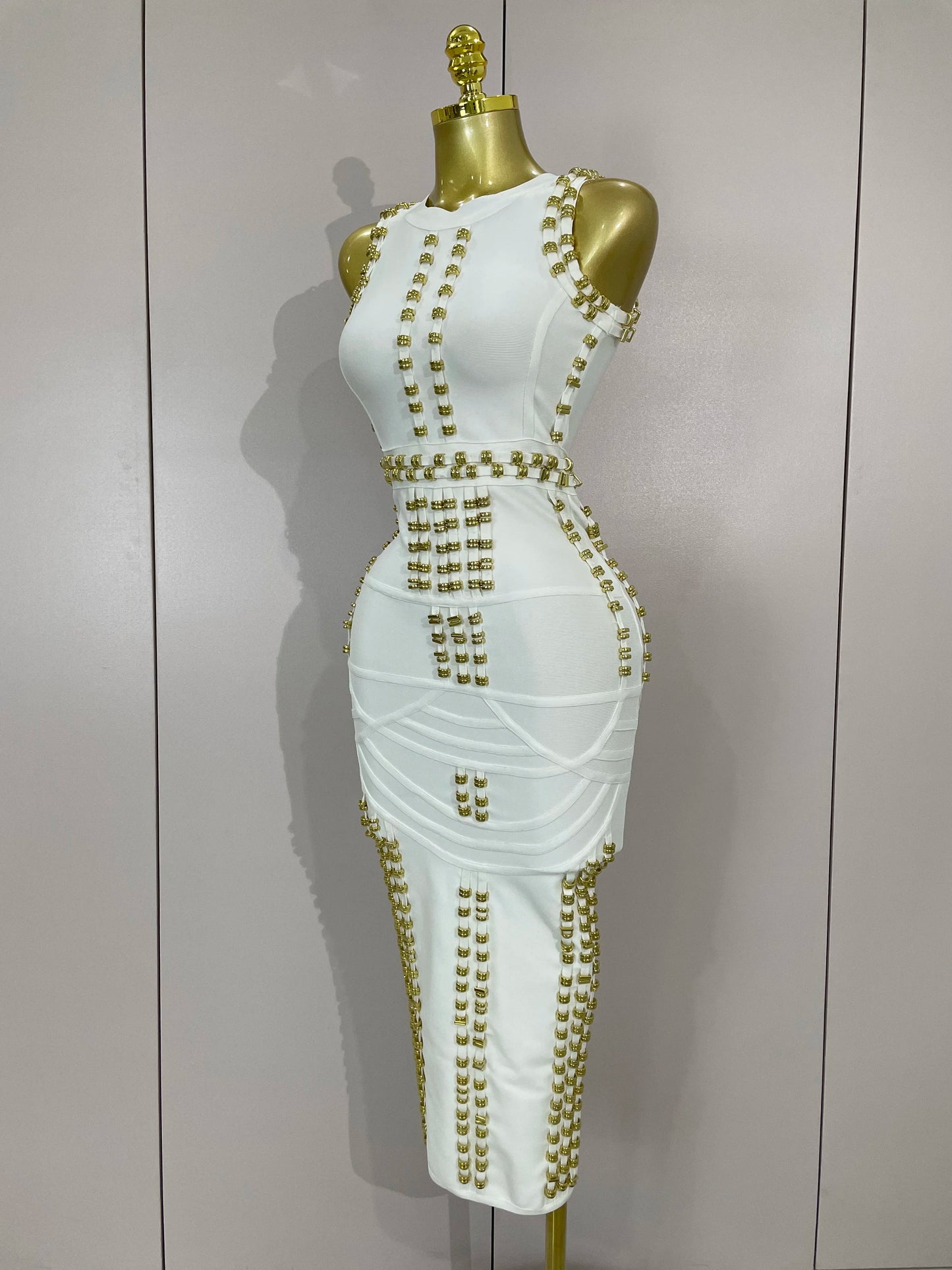 Hollywood Bandage Midi Dress