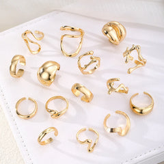 15Pcs Retro Boho Rings Set