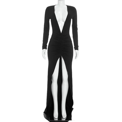 Viera Ruched Maxi Dress