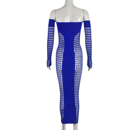 Caroline Mesh Maxi Dress