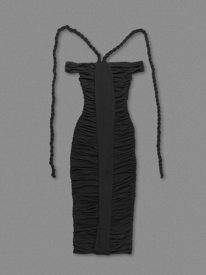 Iconic Braided Tassel Bodycon Dress