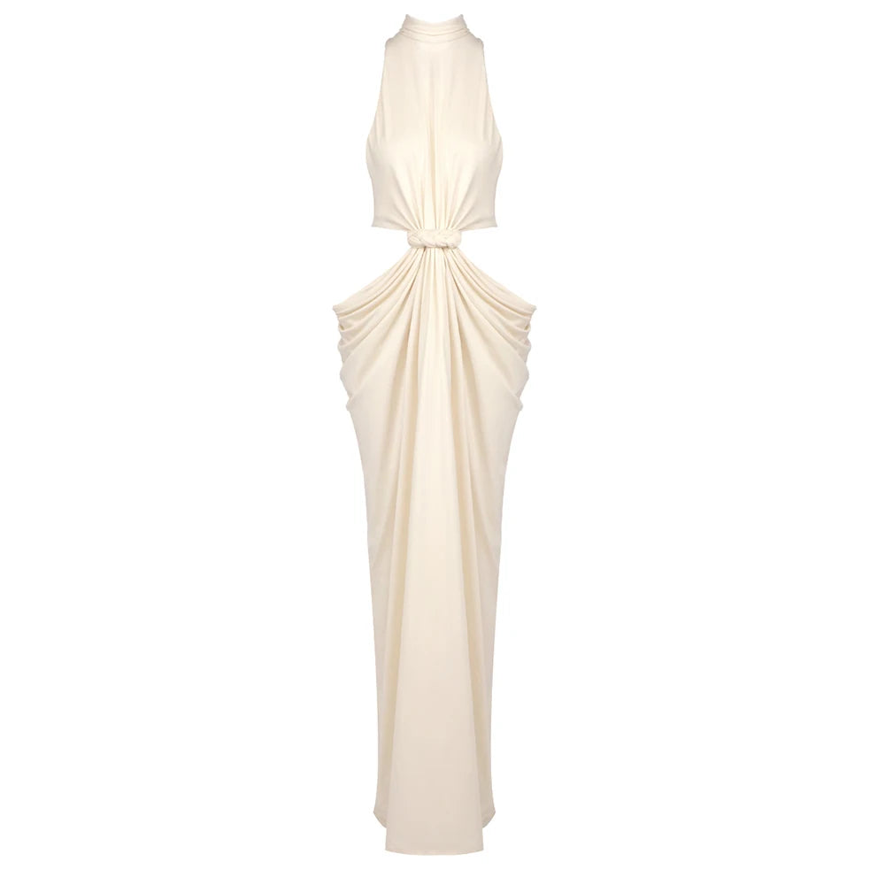 Twist-Cutout Maxi Dress