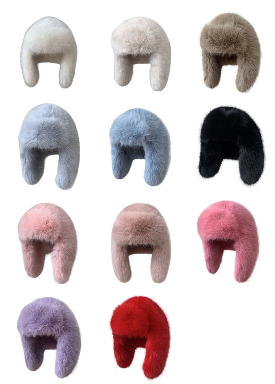 Plush Earflap Fur Hat