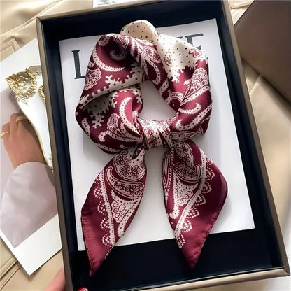 Houndstooth Printed Vintage Headscarf