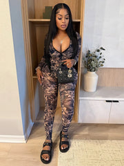 Dragon Hooded Leggings Set