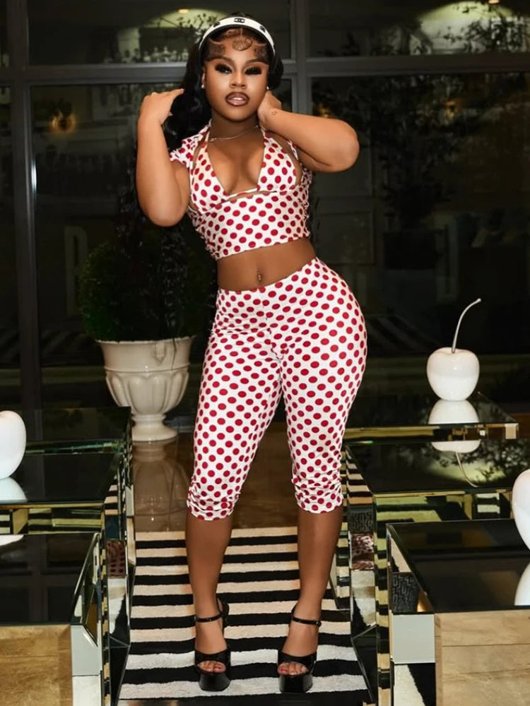 Polka Dot Pants Set