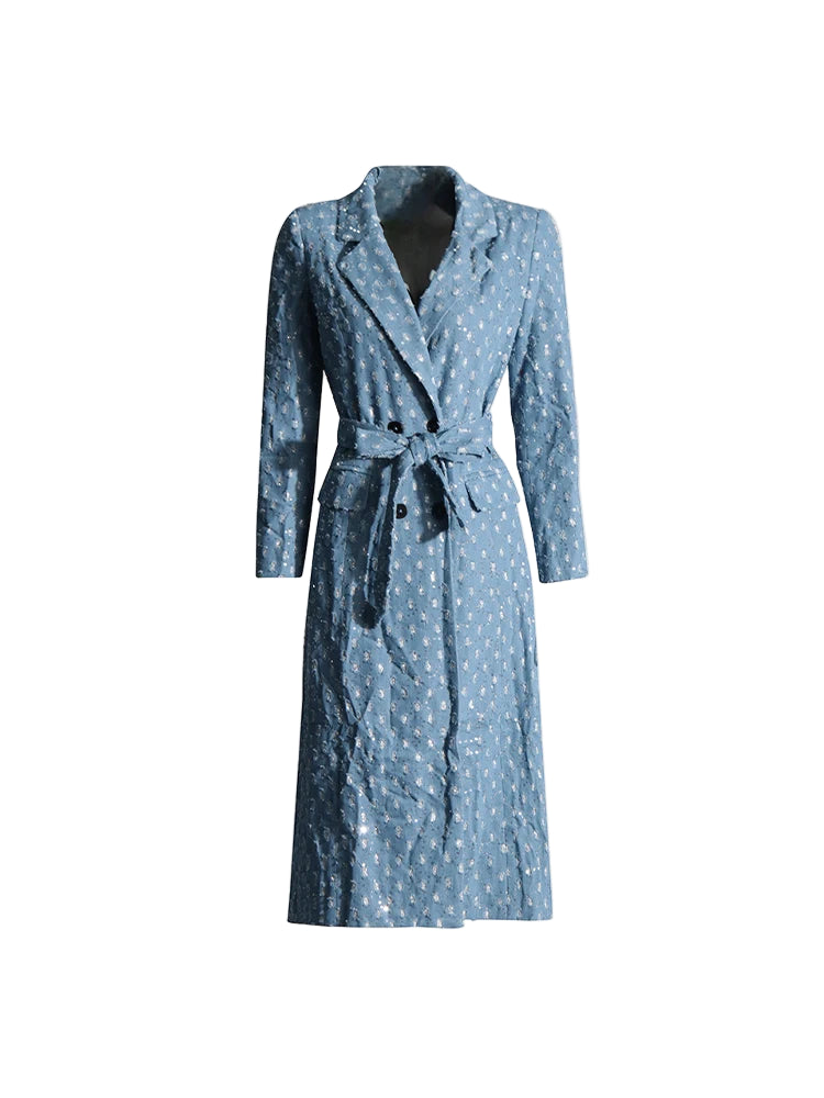 Sashes Denim Trench Coat