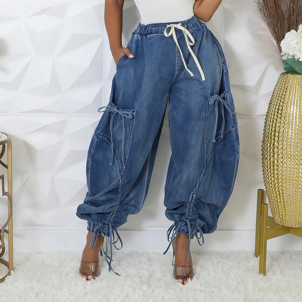 Vintage High Waist Loose Jeans