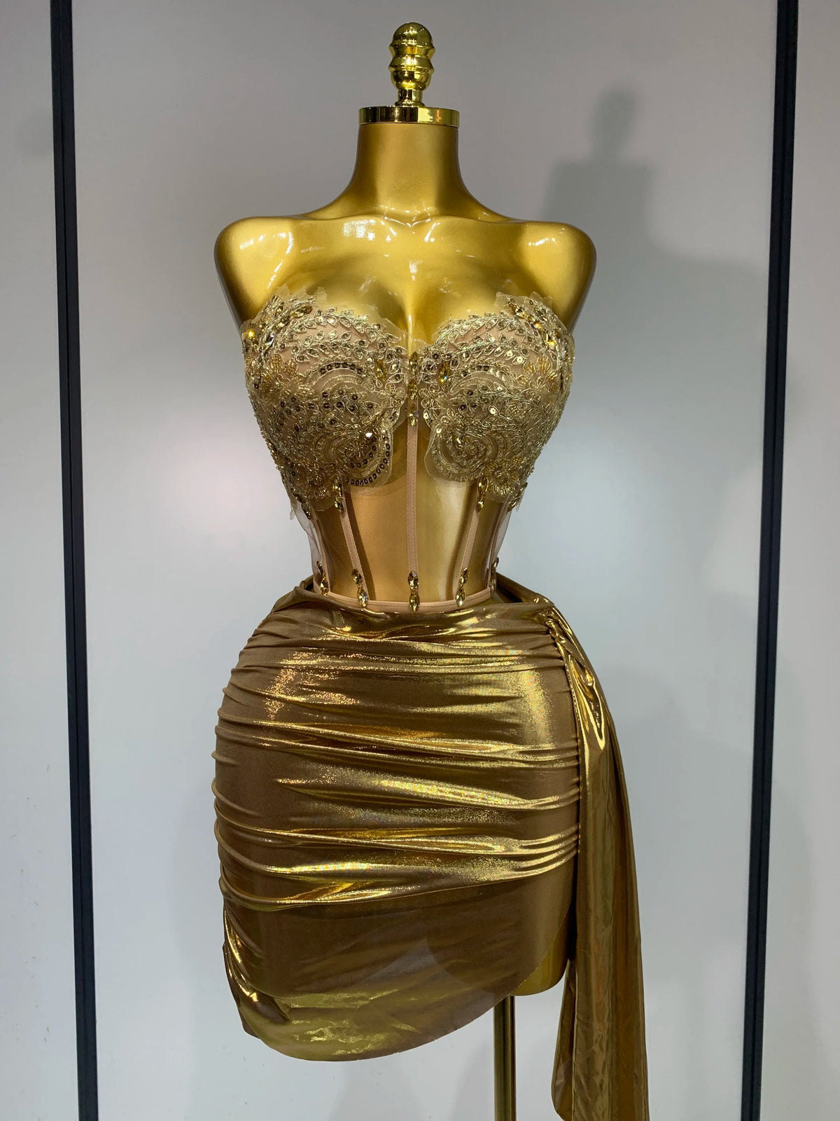Dee Rhinestone Tassel Dress