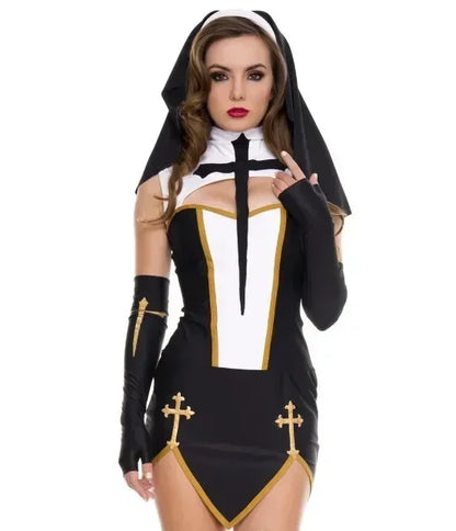 Nun Halloween Costume Fantasy Dress