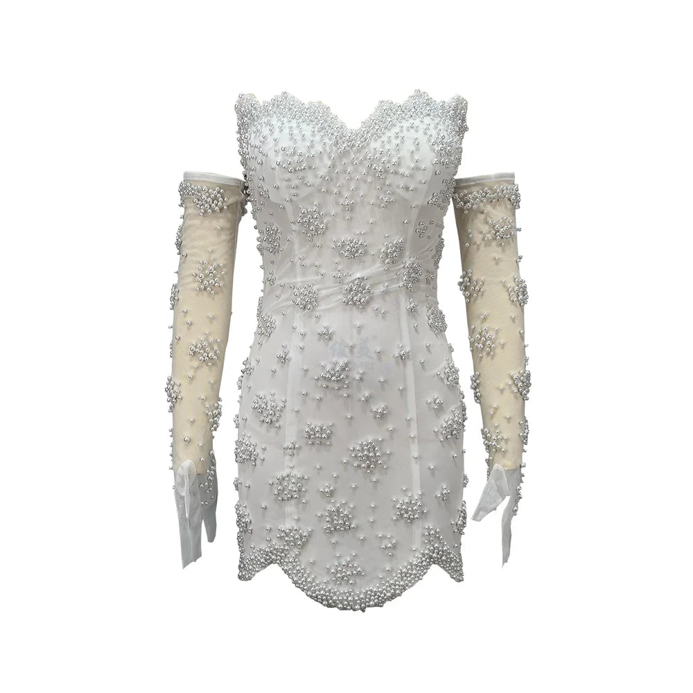 Courthouse Pearl Luxe Mini Dress