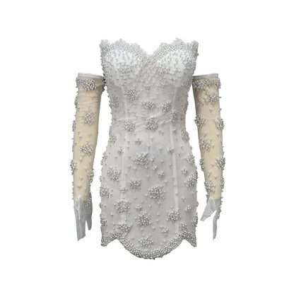 Courthouse Pearl Luxe Mini Dress