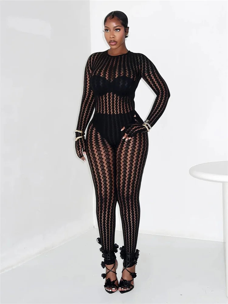 Hottie Mesh Jumpsuit