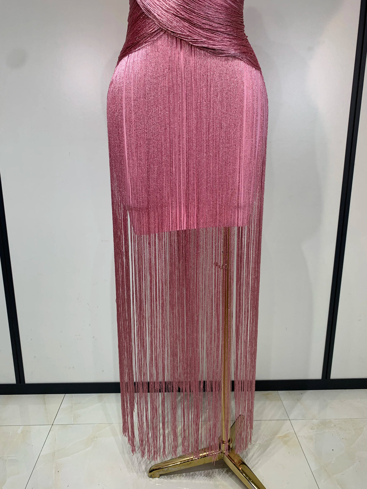 Izabella Tassel Bandage Maxi Dress