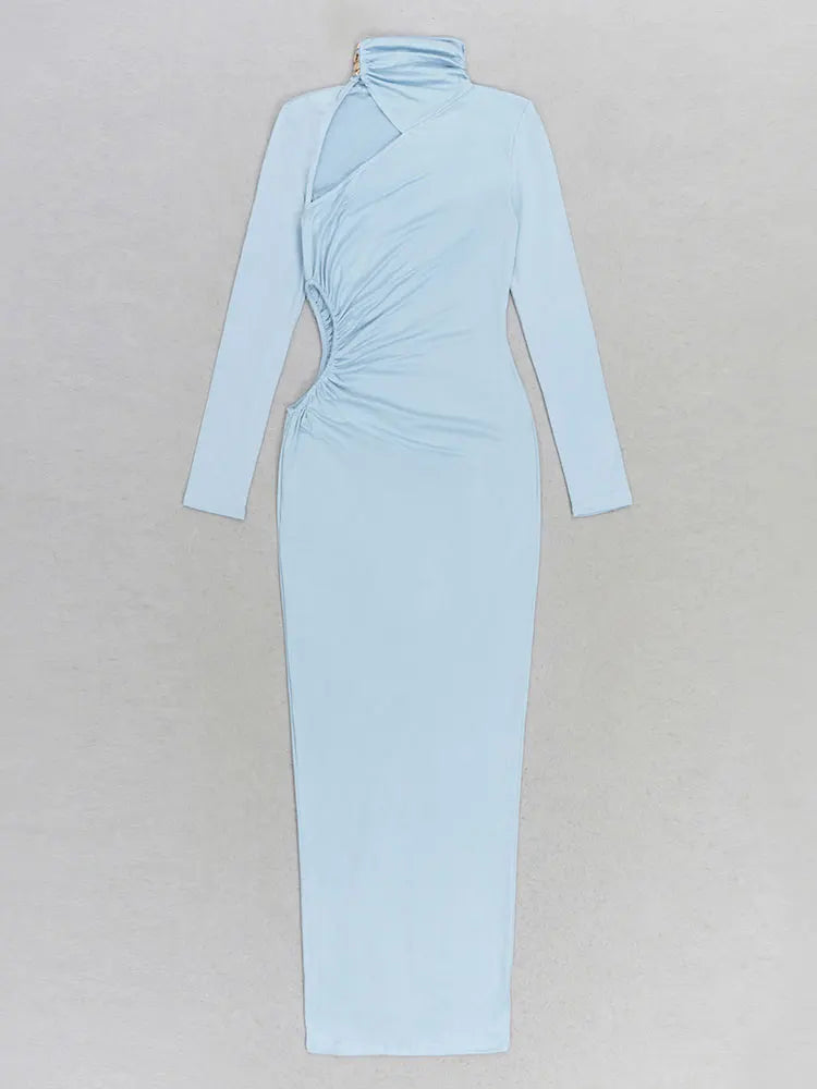A Sky Blue Bodycon Dress
